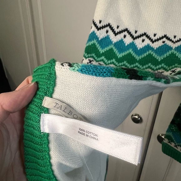 Talbots Fair Isle Knit Scarf - Picture 6 of 6